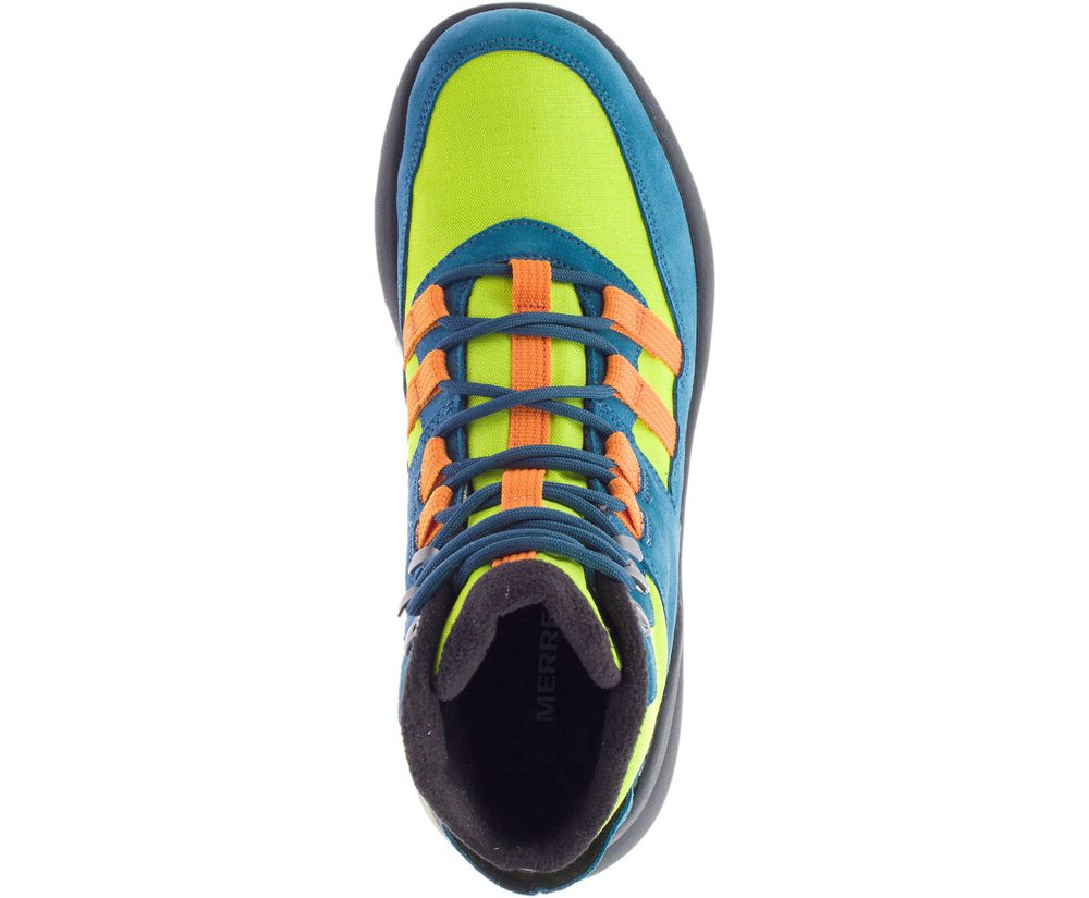 Merrell Støvler Herre - Atb Mid Polar Waterproof - Blå/Grøn - OFP372056